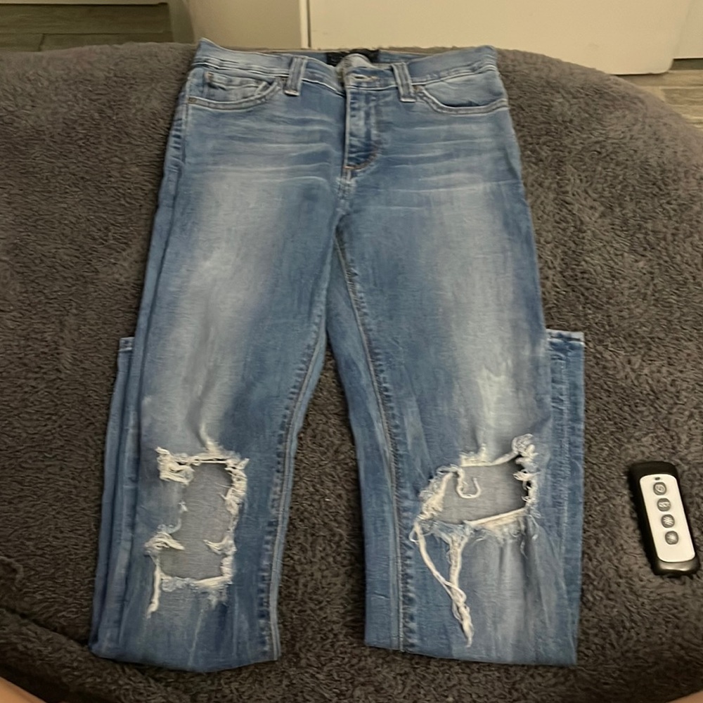 LUCKY BRAND brooke legging jean with ripped knees